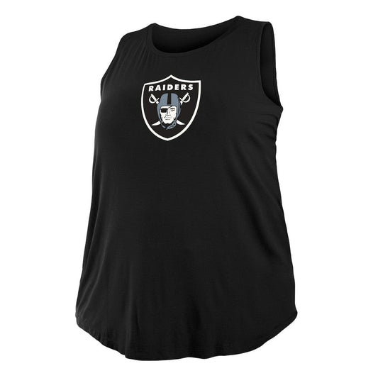 Las Vegas Raiders New Era Women's Plus Size Tank Top - Black cheap