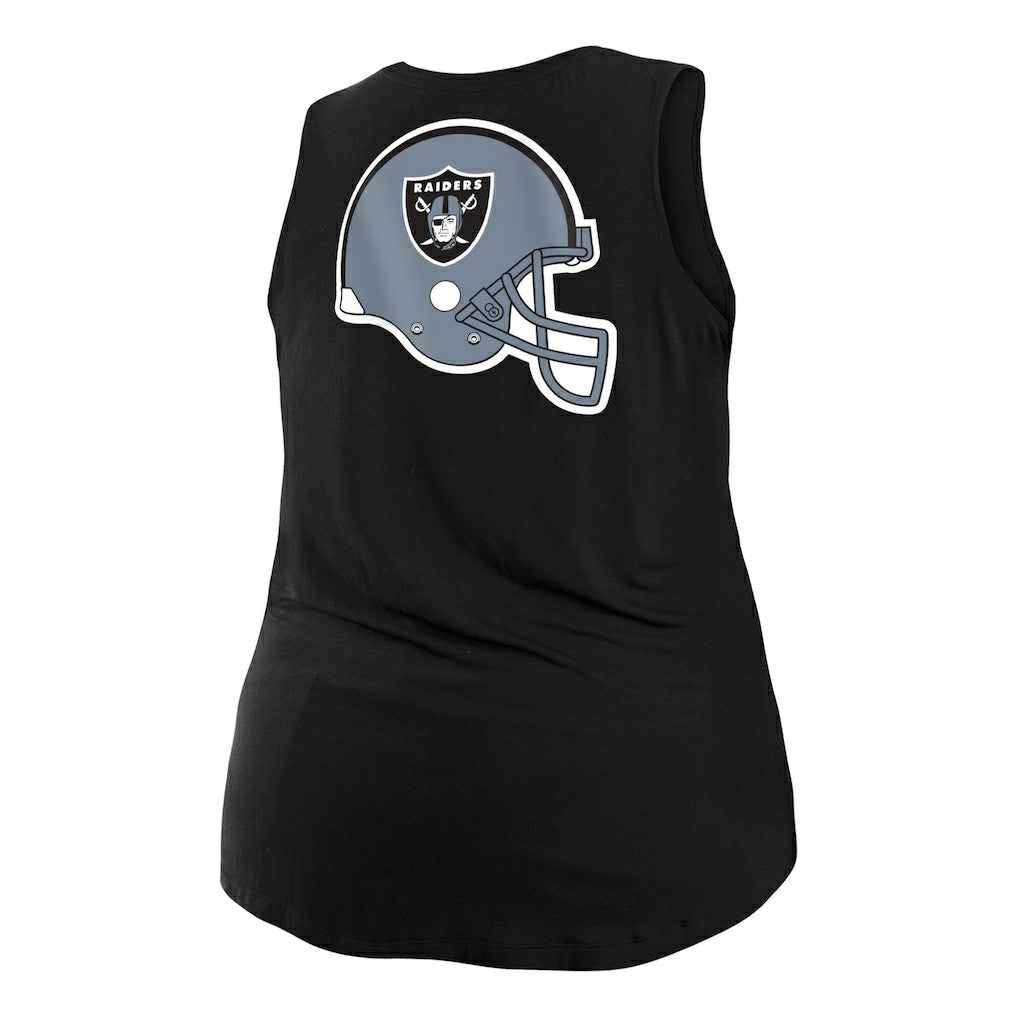 Las Vegas Raiders New Era Women's Plus Size Tank Top - Black cheap