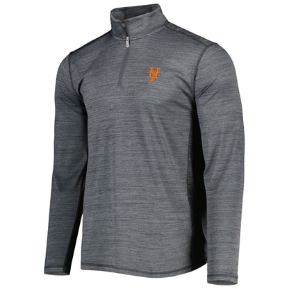 New York Mets Tommy Bahama Delray IslandZone Half-Zip Top - Gray