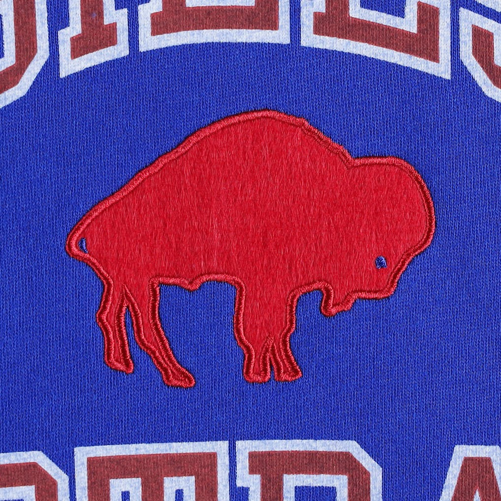 Buffalo Bills Washed Short Sleeve Pullover Hoodie - Royal for sale