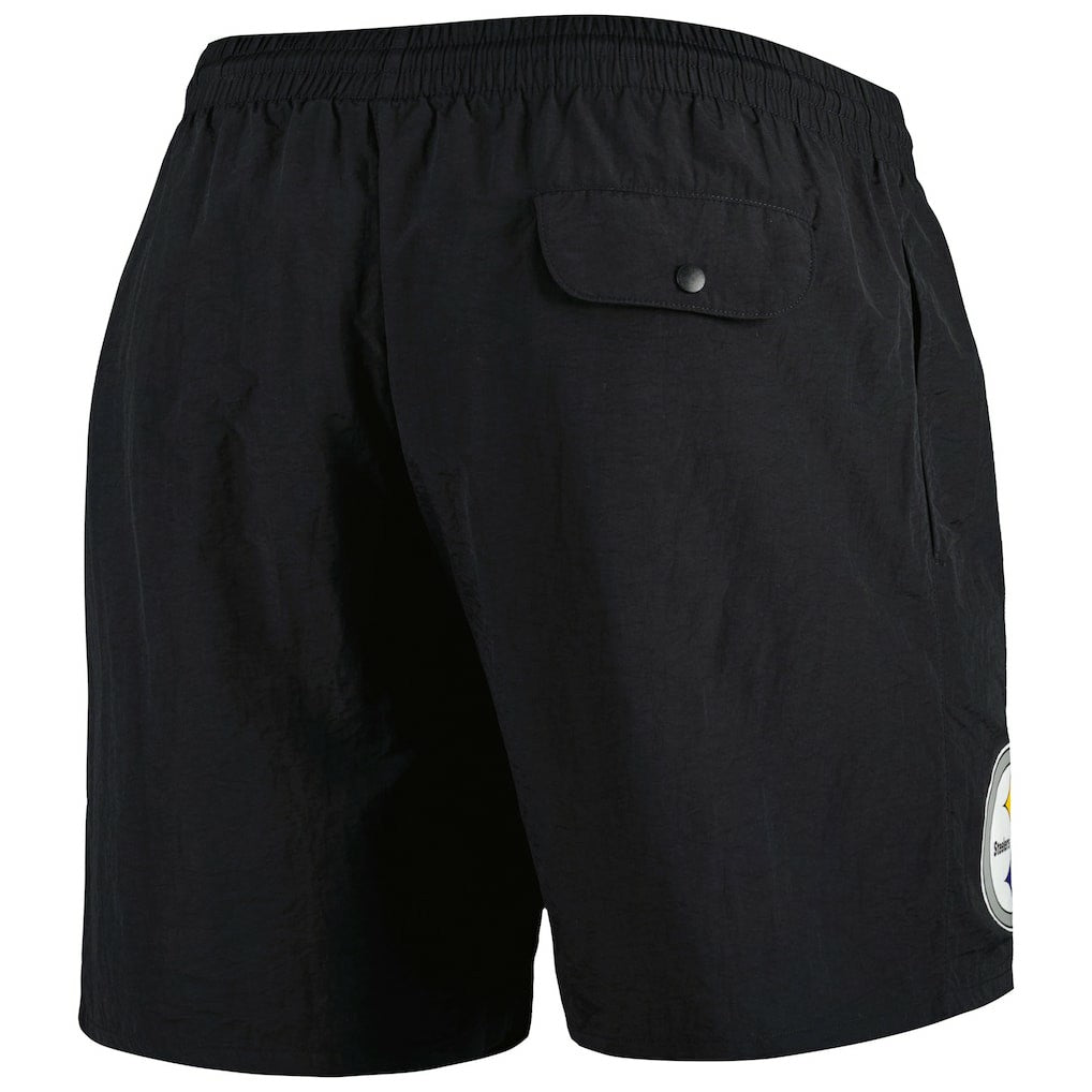Pittsburgh Steelers Team Essentials Nylon Shorts - Black on sale