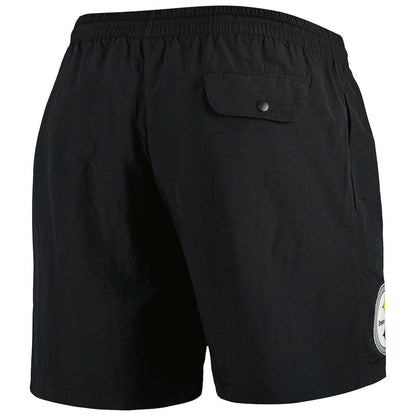Pittsburgh Steelers Team Essentials Nylon Shorts - Black on sale