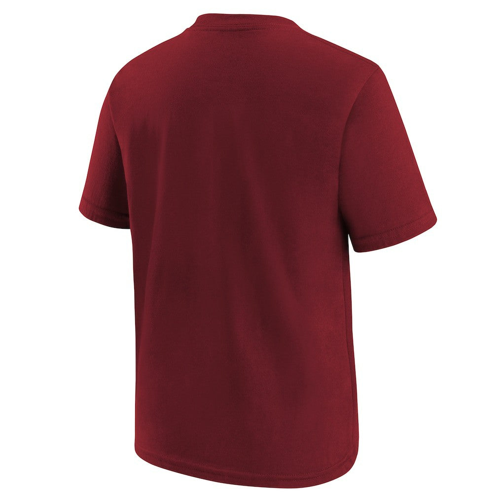 Washington Commanders Youth 90th Anniversary Logo T-Shirt - Burgundy | Nike for sale