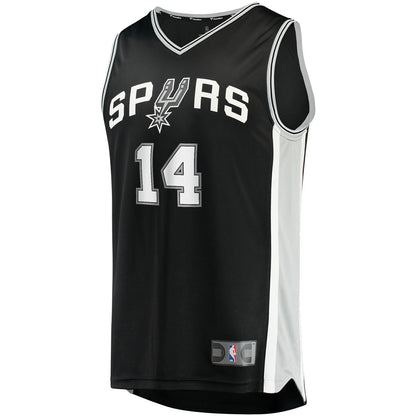 Blake Wesley San Antonio Spurs Fast Break Replica Player Jersey - Icon Edition - Black | Fanatics discount