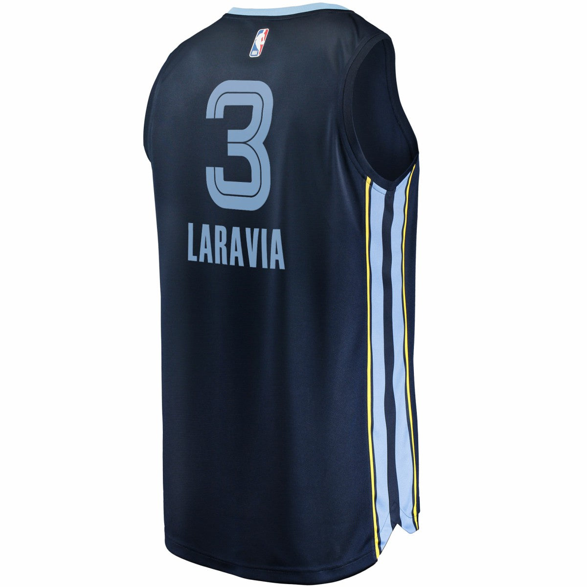 Jake LaRavia Memphis Grizzlies Fast Break Replica Player Jersey - Icon Edition - Navy | Fanatics for sale