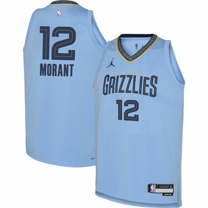 Ja Morant Memphis Grizzlies Jordan Brand Youth Swingman Jersey - Statement Edition - Light Blue outlet