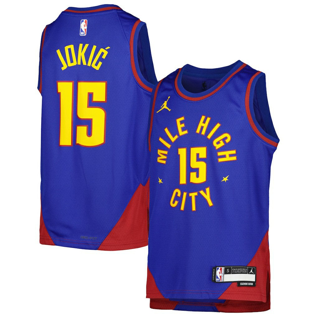 Nikola Jokic Denver Nuggets Jordan Brand Youth Swingman Jersey sale - Statement Editi- Blue shop