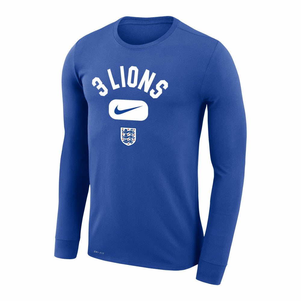 England National Team Lockup Legend Performance Long Sleeve T-Shirt - Royal | Nike online
