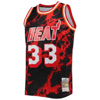 Alonzo Mourning Miami Heat 1996/97 Hardwood Classics Marble Swingman Jersey - Black | Mitchell & Ness online