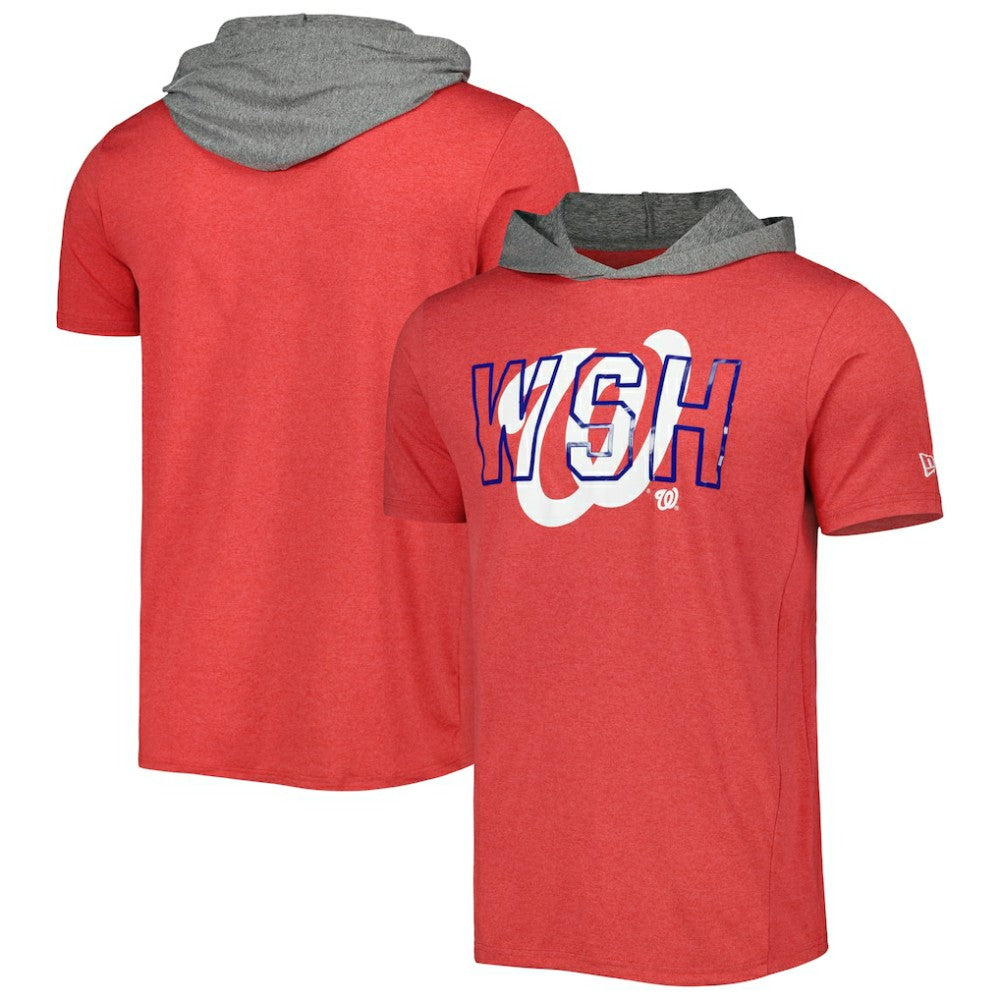 Washington Nationals Team Hoodie T-Shirt - Red | New Era