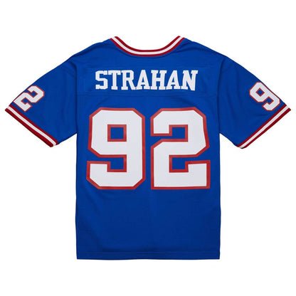 Michael Strahan New York Giants Big & Tall 1993 Retired Player Replica Jersey - Royal cheap