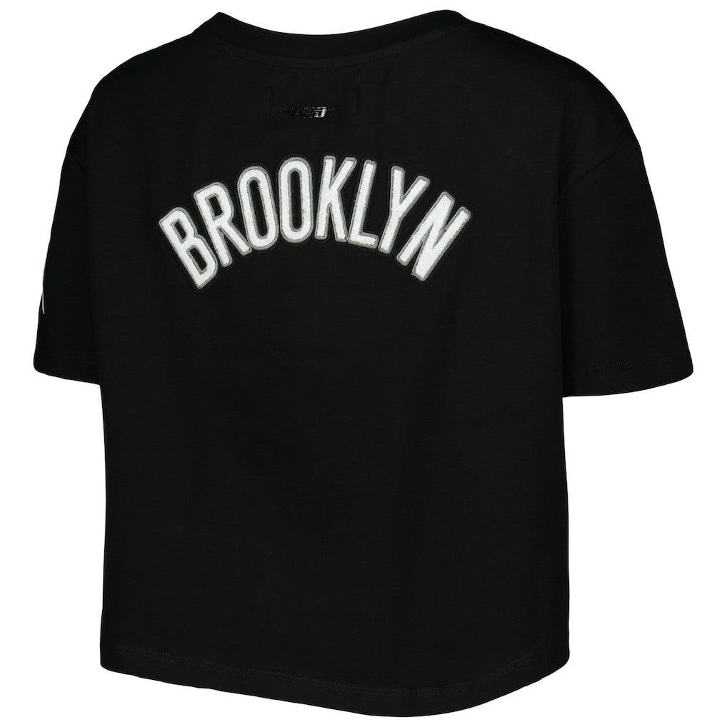Brooklyn Nets Pro Standard Women's Classics Boxy T-Shirt - Black outlet