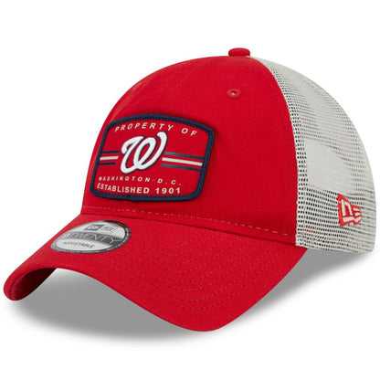 Washington Nationals Property Trucker 9TWENTY Snapback Hat - Red | New Era