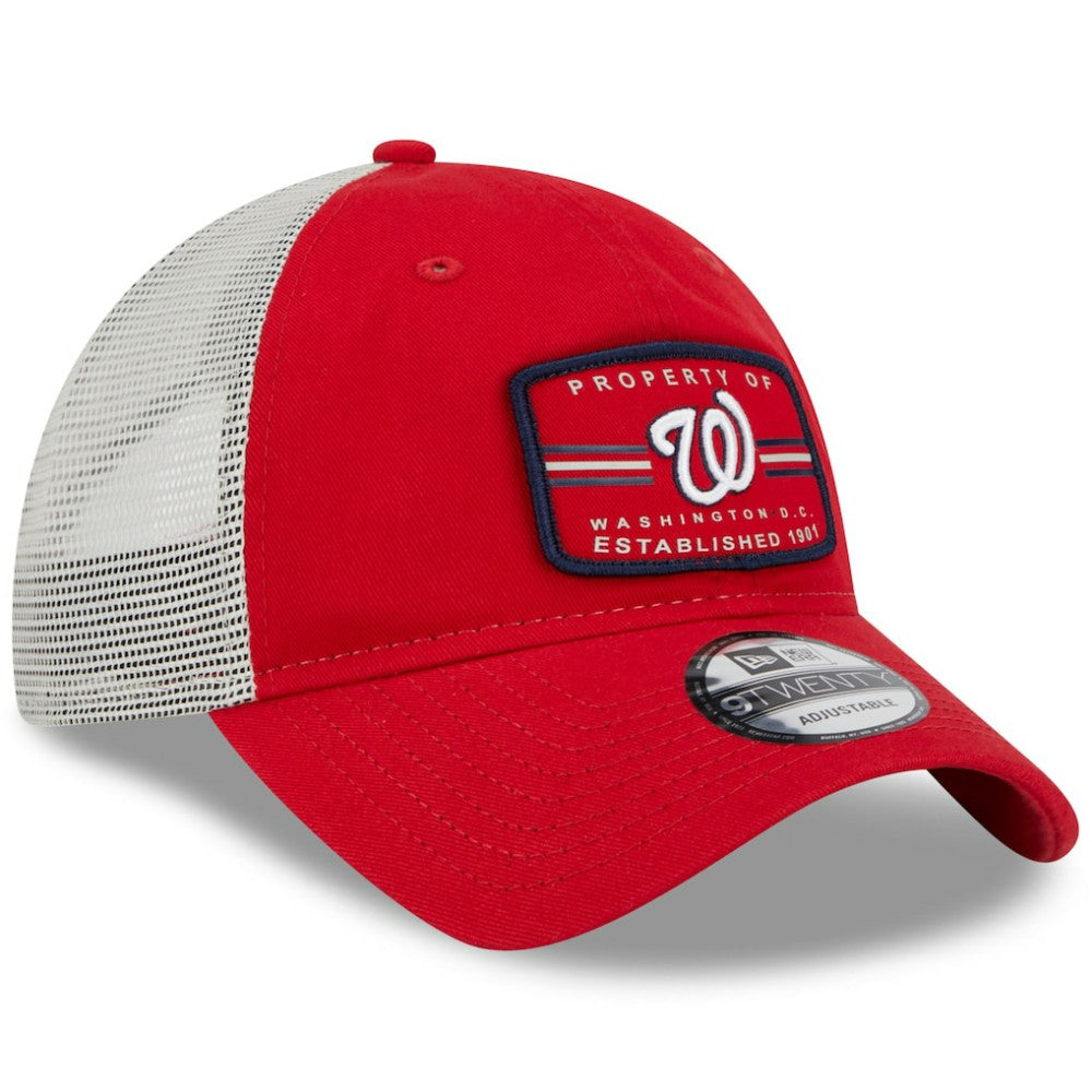 Washington Nationals Property Trucker 9TWENTY Snapback Hat - Red | New Era