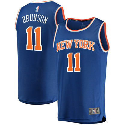 Jalen Brunson New York Knicks Fast Break Replica Jersey - Icon Edition - Blue | Fanatics sale