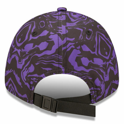 Tottenham Hotspur New Era Allover Print 9FORTY Adjustable Hat - Black/Purple | New Era cheap
