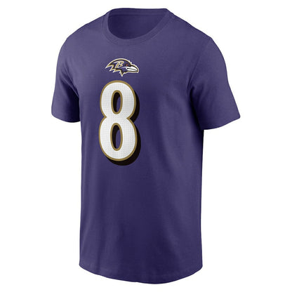 Lamar Jackson Baltimore Ravens Player Name & Number T-Shirt - Purple | Nike sale