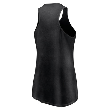 Chicago White Sox Women's Simplicity Swing Racerback Scoop Neck Tank Top - Black