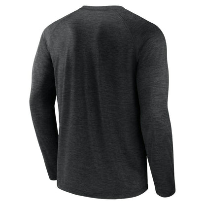 Chicago White Sox Heroic Play Raglan Long Sleeve T-Shirt - Black