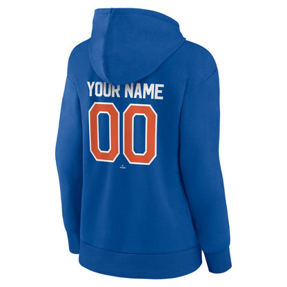 New York Mets Women's Personalized Team Winning Streak Pullover Hoodie - Royal
