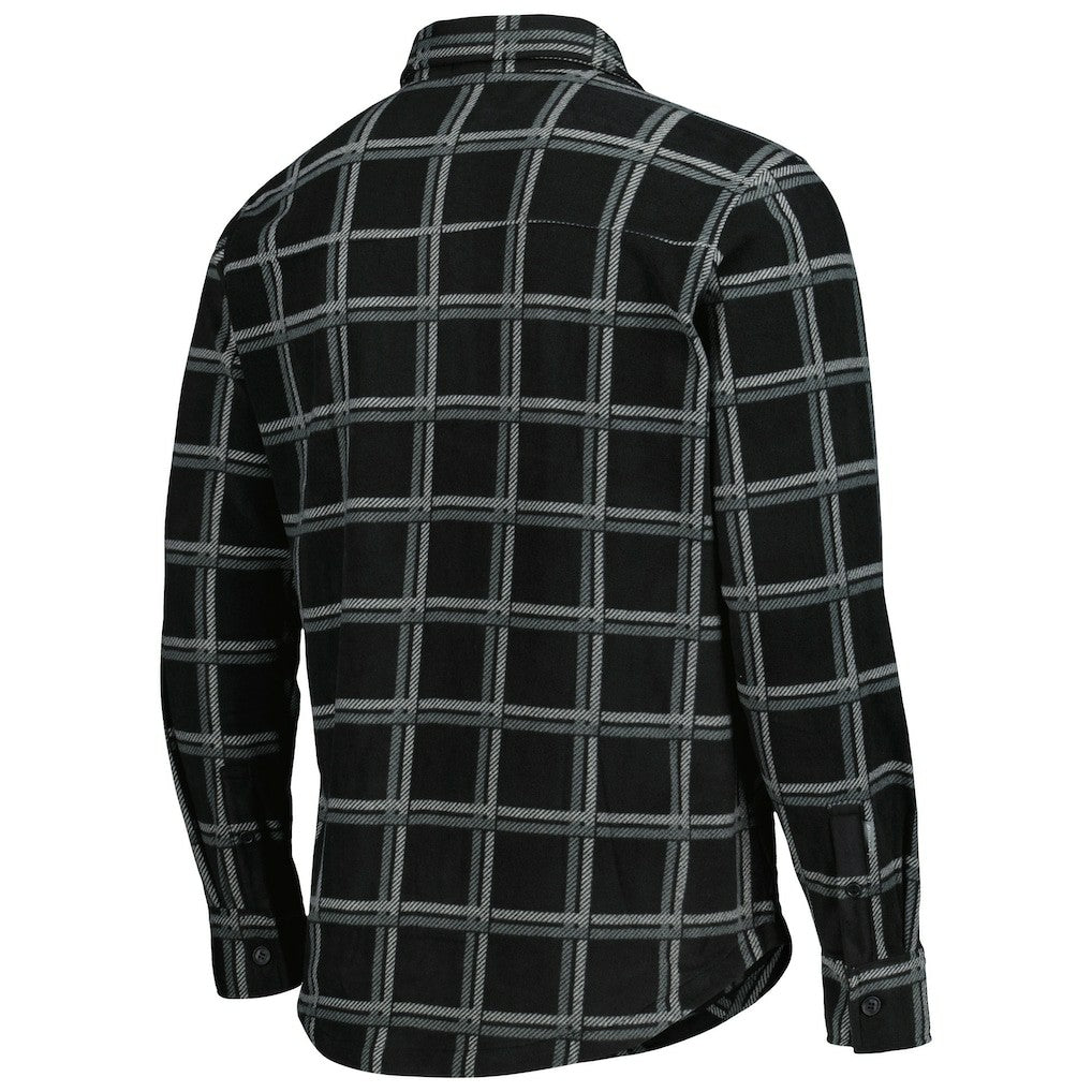 Las Vegas Raiders Antigua Industry Flannel Button-Up Shirt Jacket - Black for sale
