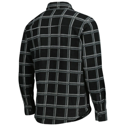 Las Vegas Raiders Antigua Industry Flannel Button-Up Shirt Jacket - Black for sale
