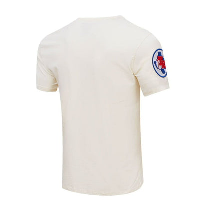 Texas Rangers Pro Standard Cooperstown Collection Old English T-Shirt - Cream