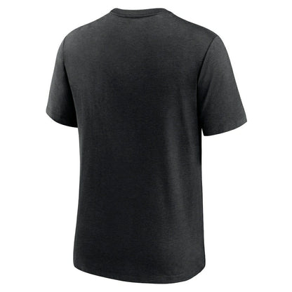 New Orleans Saints Team Tri-Blend T-Shirt - Heather Black | Nike outlet