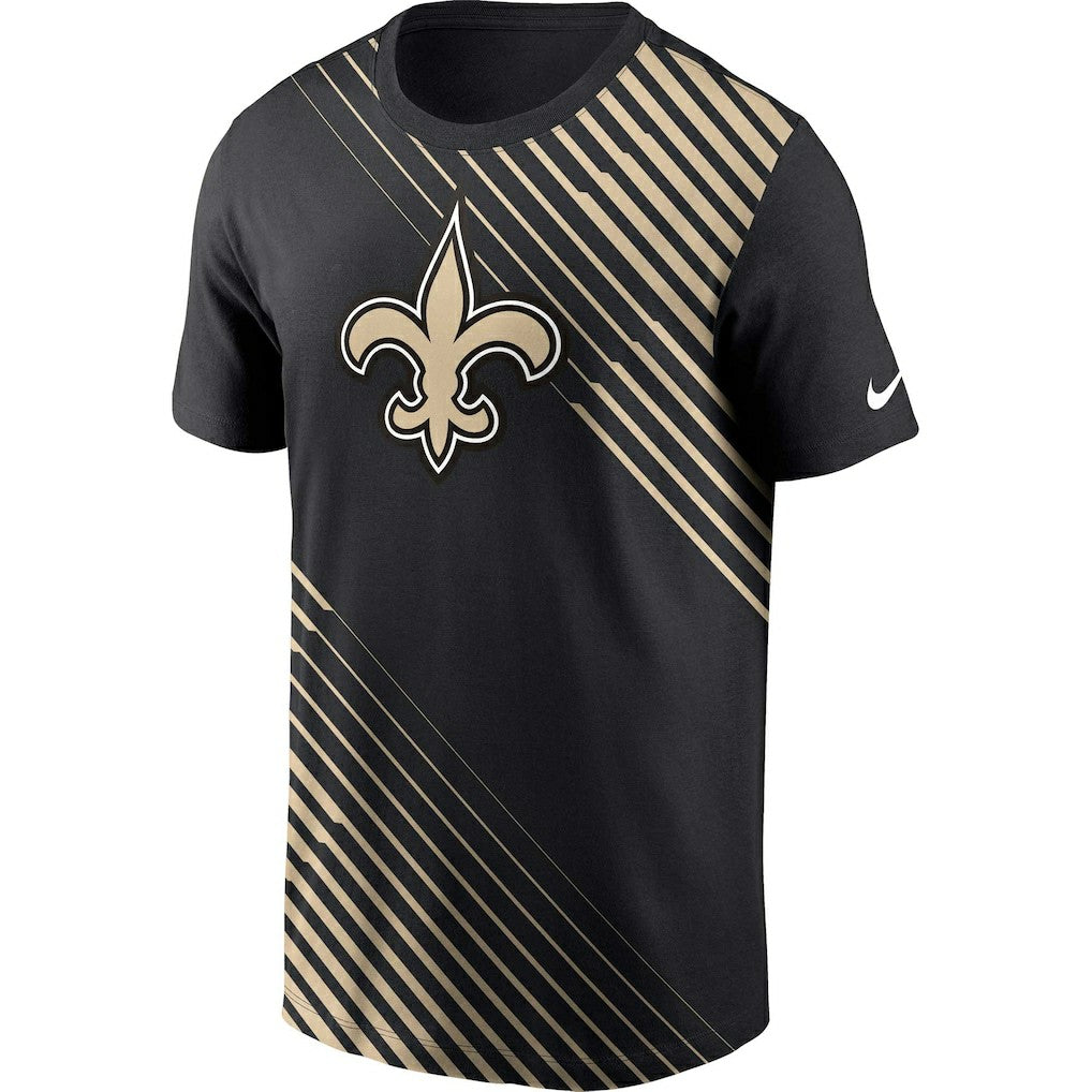 New Orleans Saints Yard Line Fashion Asbury T-Shirt - Black | Nike sale