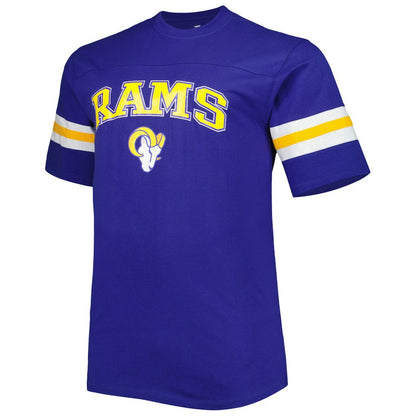 Los Angeles Rams Big & Tall Arm Stripe T-Shirt - Royal sale
