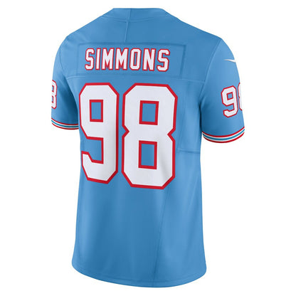 Jeffery Simmons Tennessee Titans Vapor F.U.S.E. Limited Jersey - Light Blue | Nike outlet