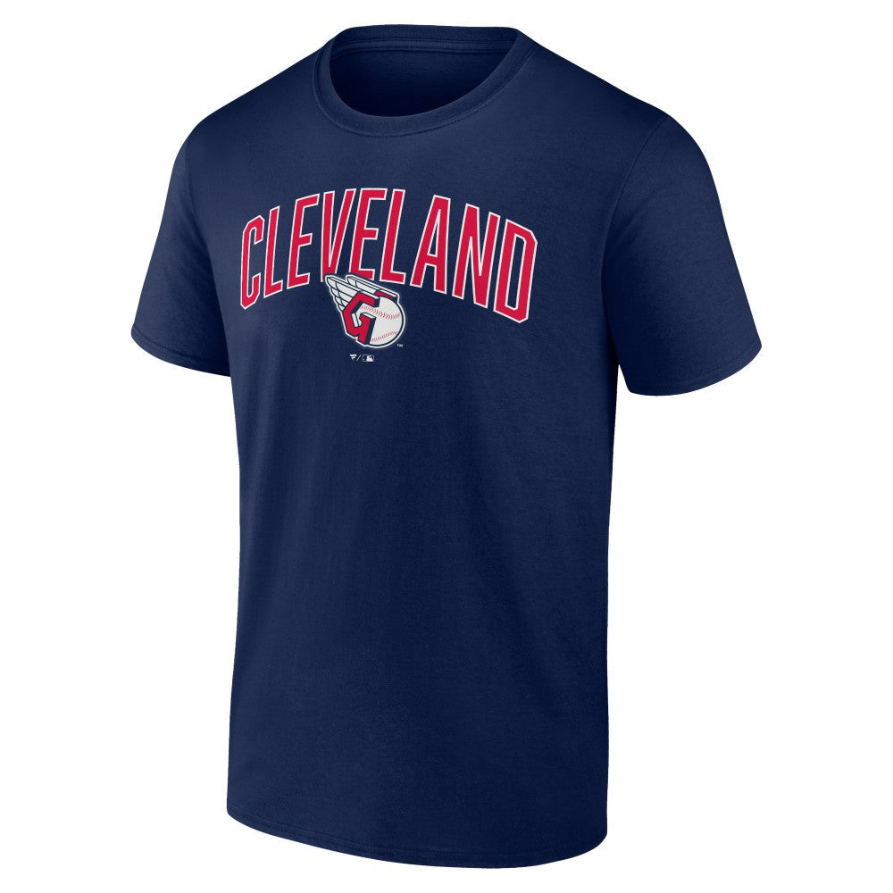 Cleveland Guardians Arch T-Shirt & Shorts Combo Set - Navy/Heather Gray
