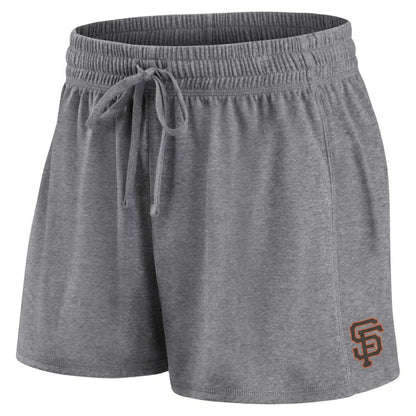 San Francisco Giants Women's Script T-Shirt & Shorts Combo Set - Black/Gray