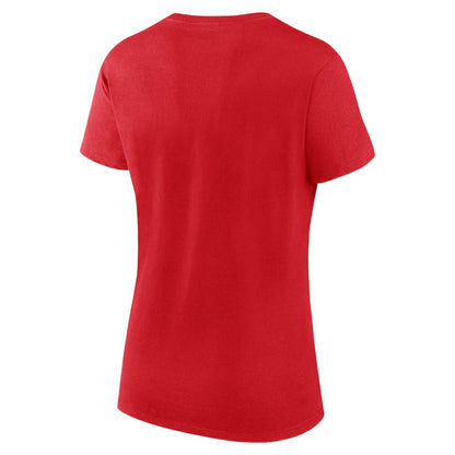 Washington Nationals Women's Script T-Shirt & Shorts Combo Set - Red/Gray