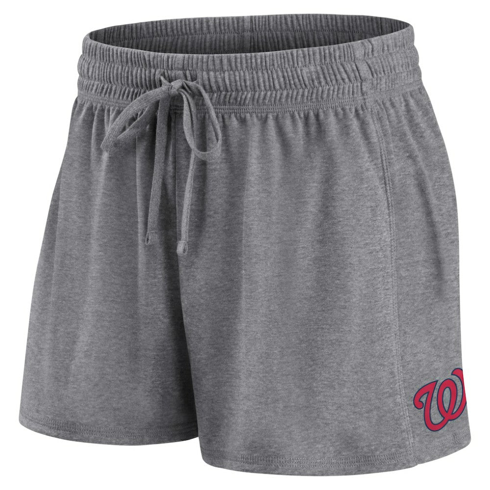 Washington Nationals Women's Script T-Shirt & Shorts Combo Set - Red/Gray