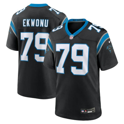 Ikem Ekwonu Carolina Panthers Game Jersey - Black | Nike online