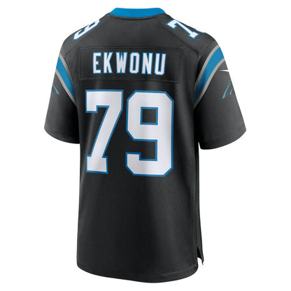 Ikem Ekwonu Carolina Panthers Game Jersey - Black | Nike online