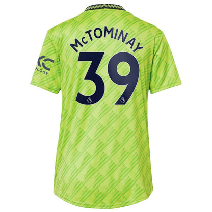 Scott McTominay Manchester United Women's 2022/23 Third Replica Player Jersey - Neon Green | Adidas outlet