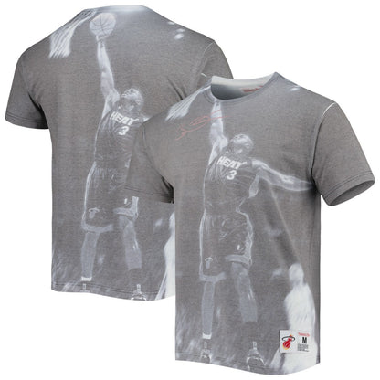 Dwyane Wade Miami Heat Above The Rim T-Shirt - Heather Gray | Mitchell & Ness online