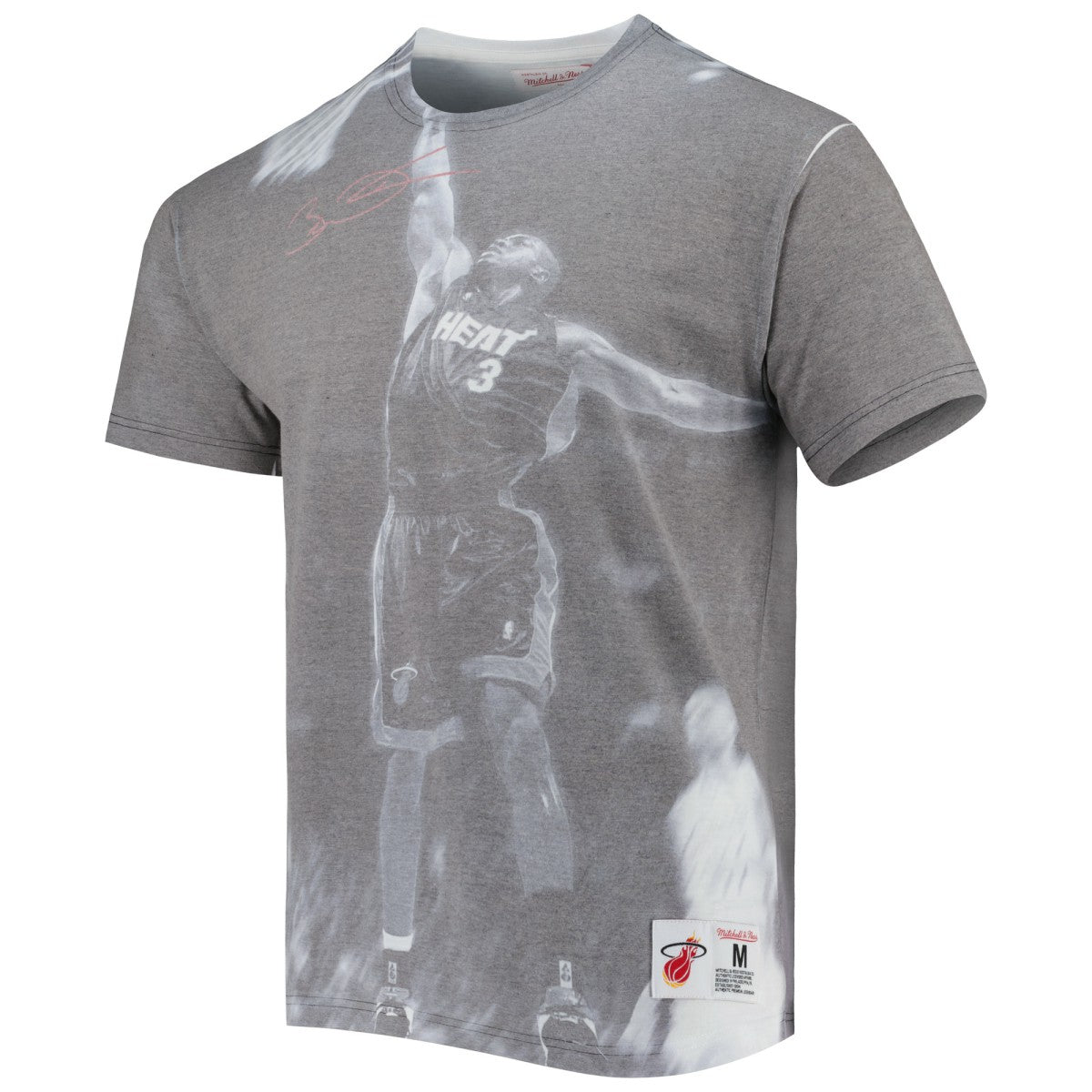 Dwyane Wade Miami Heat Above The Rim T-Shirt - Heather Gray | Mitchell & Ness online