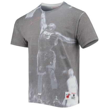Dwyane Wade Miami Heat Above The Rim T-Shirt - Heather Gray | Mitchell & Ness online