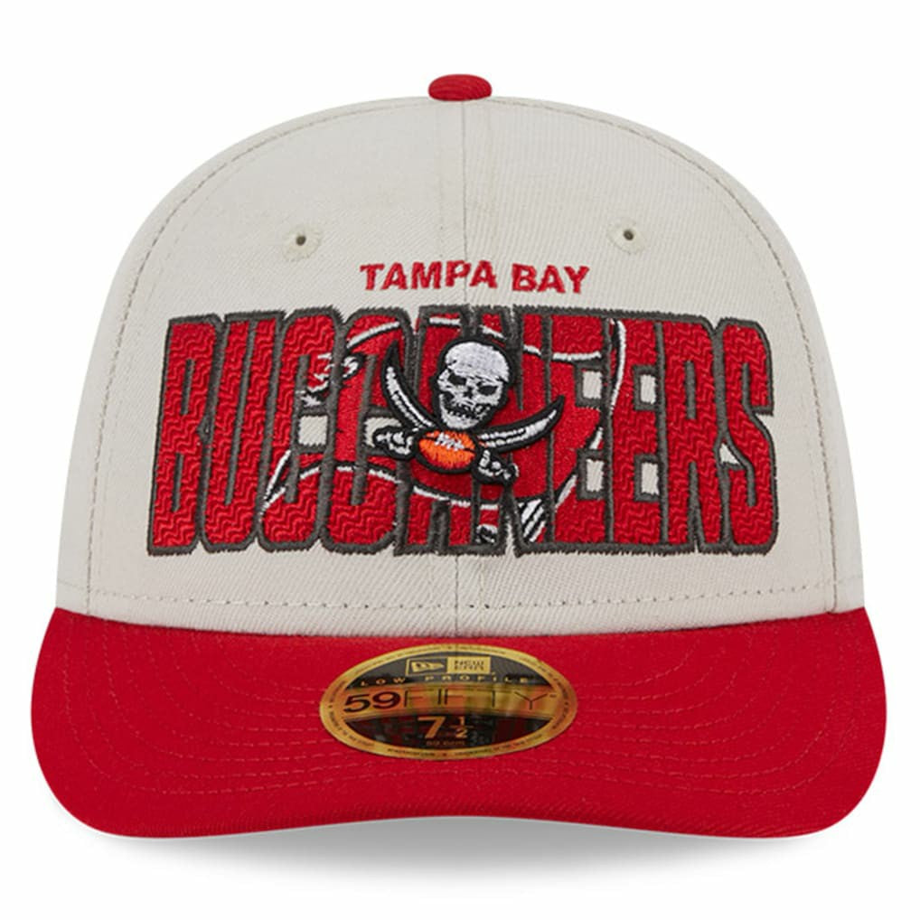 Tampa Bay Buccaneers New Era 2023 NFL Draft Low Profile 59FIFTY Fitted Hat - Stone/Red cheap