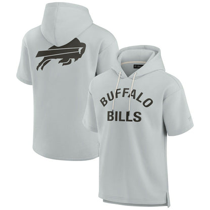 Buffalo Bills Unisex Elements Super Soft Fleece Short Sleeve Pullover Hoodie - Gray online