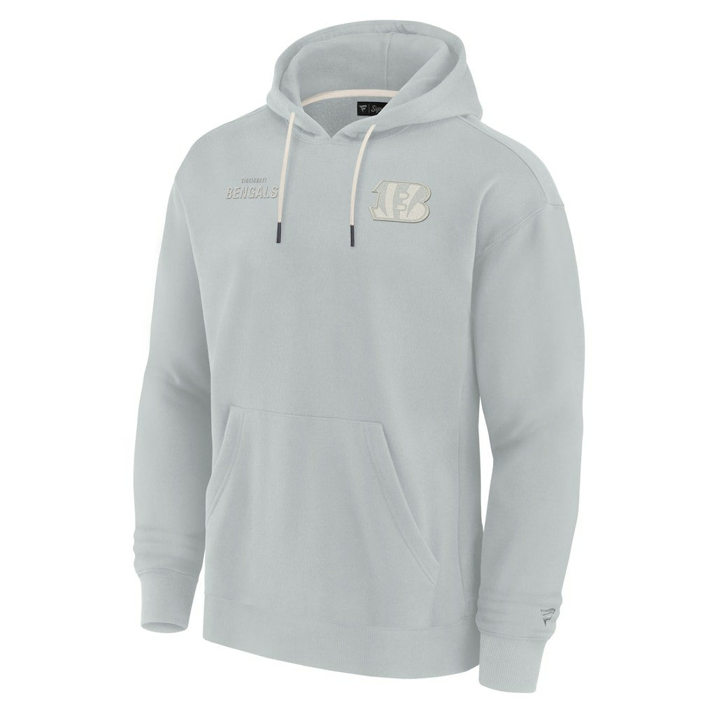 Cincinnati Bengals Unisex Elements Super Soft Fleece Pullover Hoodie - Gray for sale
