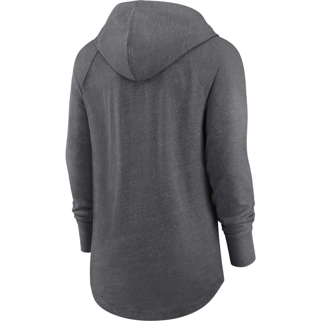 Green Bay Packers Women's Raglan Funnel Neck Pullover Hoodie - Heather Charcoal | Nike discount