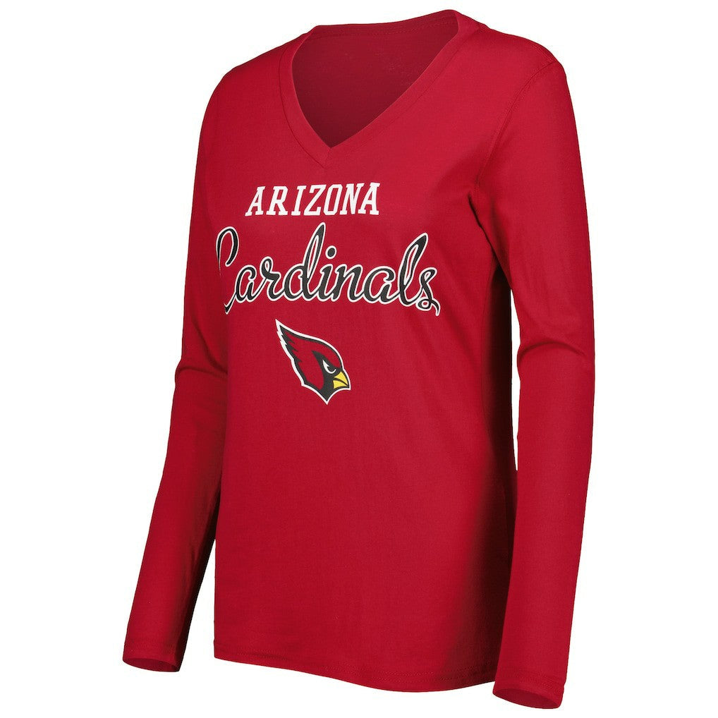 Arizona Cardinals G-III 4Her by Carl Banks Women's Post Season Long Sleeve V-Neck T-Shirt - Cardinal online