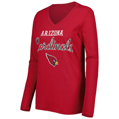 Arizona Cardinals G-III 4Her by Carl Banks Women's Post Season Long Sleeve V-Neck T-Shirt - Cardinal online
