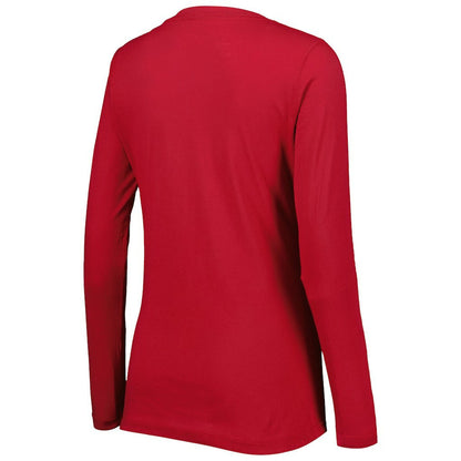 Arizona Cardinals G-III 4Her by Carl Banks Women's Post Season Long Sleeve V-Neck T-Shirt - Cardinal online