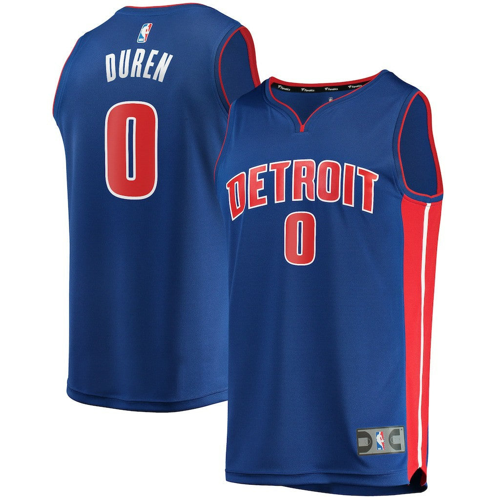 Jalen Duren Detroit Pistons Fast Break Replica Jersey sale - Icon Editi- Blue | Fanatics on sale