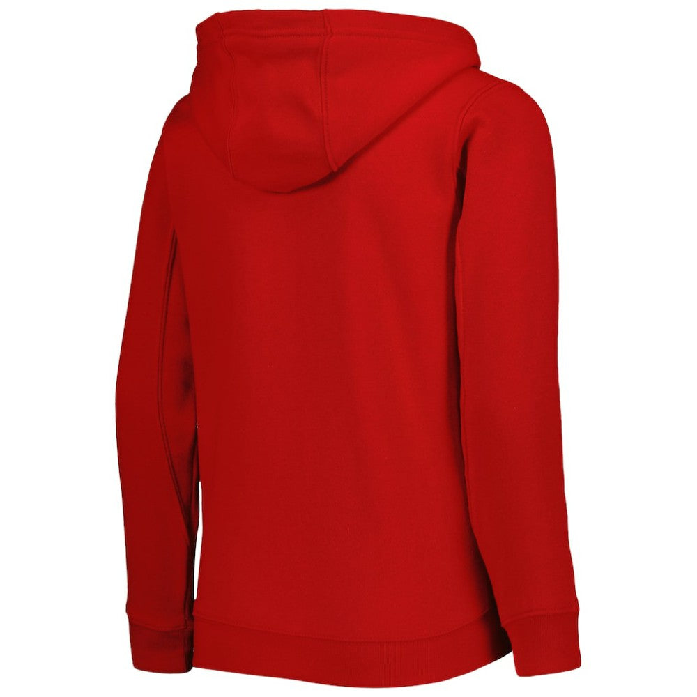 Washington Nationals Youth Wordmark Full-Zip Fleece Hoodie - Red